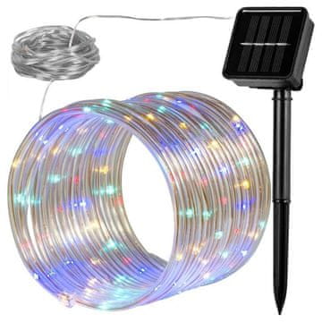 Aerbes Solarna božićna svjetla u cijevi 12m 100LED