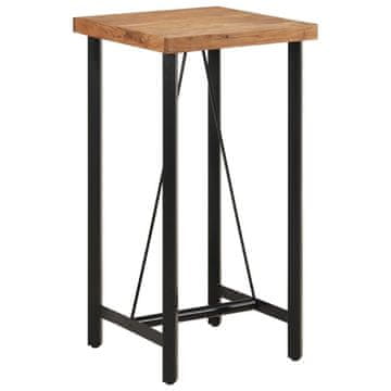 Vidaxl Barski stol 55x55x107 cm Masivno bagremovo drvo i željezo