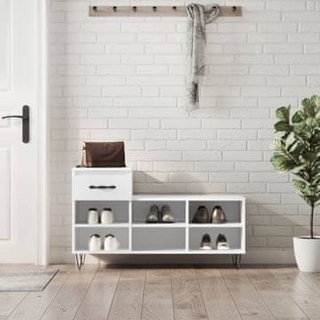 Vidaxl Stalak za cipele Bijeli 102x36x60 cm Materijal na bazi drveta