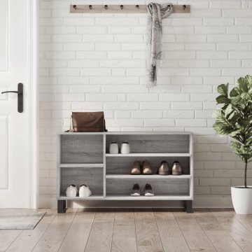 Vidaxl Ormarić za cipele, sivi hrast sonoma, 102 x 36 x 60 cm