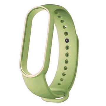 BStrap Silicone remen za Xiaomi Mi Band 5/6/7, light green