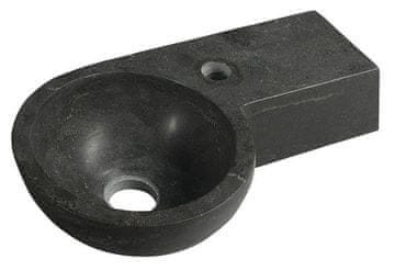 SAPHO BLOK kamenita umivaonica 40x23 cm, antracit, zidna montaža