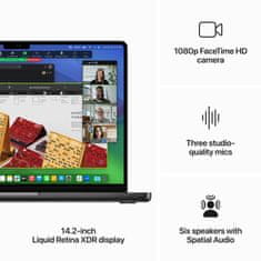 Apple MacBook Pro 14 prijenosno računalo, M3 Pro, 18GB, SSD512GB, crno