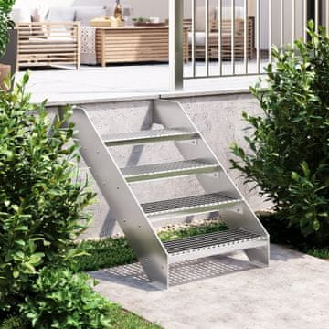 Vidaxl Mrežasta stepenica 60x24x7 cm pocinčani čelik