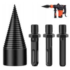 hurtnet Hex SDS plus bušenje za cijepljenje drva - cijepljeni bušilica + adapteri M10 Woodcracker
