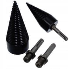 hurtnet Hex SDS plus bušenje za cijepljenje drva - cijepljeni bušilica + adapteri M10 Woodcracker