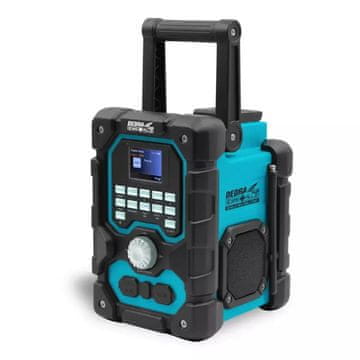 Dedra SAS+ All Pro 18V 18V baterija FM Radio DAB+ Bluetooth 5.0 USB AUX LCD
