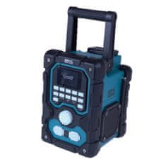 Dedra SAS+ All Pro 18V 18V baterija FM Radio DAB+ Bluetooth 5.0 USB AUX LCD