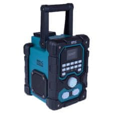Dedra SAS+ All Pro 18V 18V baterija FM Radio DAB+ Bluetooth 5.0 USB AUX LCD