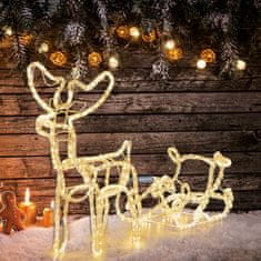MAX-LED LED jelen sa saonicama 11m svjetleća cijev 140cm - vanjska
