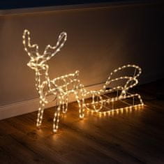 MAX-LED LED jelen sa saonicama 11m svjetleća cijev 140cm - vanjska