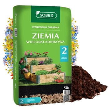 Sobex Zemlja za podignute vrtne gredice 50L