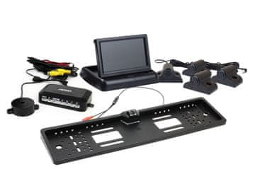 slomart AMiO TFT02 HD-402-LED set parkirnih senzora 4,3" TFT, crni, za kamione