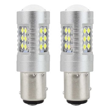 slomart AMiO LED žarulje Canbus 1157 BAY15D P21/5W (24xSMD 3030) - bijela 12/24V