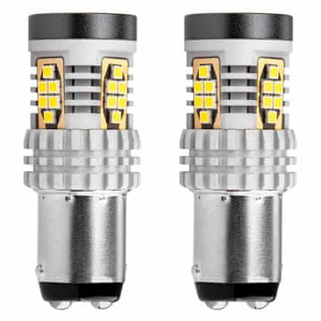 slomart AMiO LED žarulje Canbus BAY15D P21/5W bijela 12V/24V, 24xSMD 3020