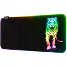 MG Tiger RGB podloga za miš 80 x 30 cm, crno