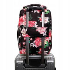 MG Bcross ruksak s ugradenim USB kabelom 20L, pink flowers
