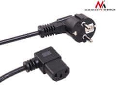 Maclean Kabel za napajanje Maclean, kutni, 3 pina, EU utikač, 5m, MCTV-804