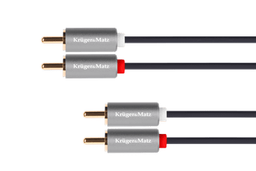 slomart Kabel 2RCA-2RCA 10m Kruger&Matz Basic