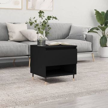 Vidaxl Klub stolić, crni, 50x46x50 cm, materijal na bazi drva