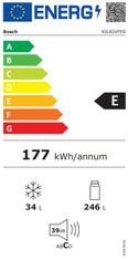 Bosch KIL82VFE0 ugradbeni hladnjak s odjeljkom za zamrzavanje