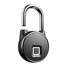 BOT Pametni Bluetooth lokot s čitačem otiska prsta crne boje