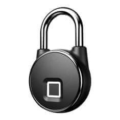 BOT Pametni Bluetooth lokot s čitačem otiska prsta crne boje