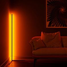 BOT Nordijska LED podna lampa N1 140 cm RGB crna