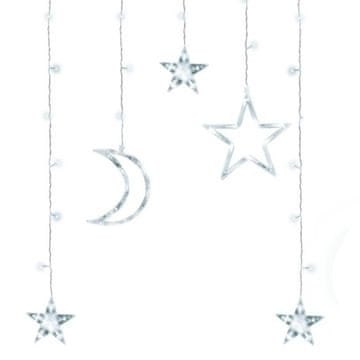 MG Moon Stars svjetlosna zavjesa 138 LED dioda 2.5m, hladno bijela