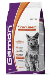  Gemon Sterilised hrana za mačke, puretina, 2 kg  