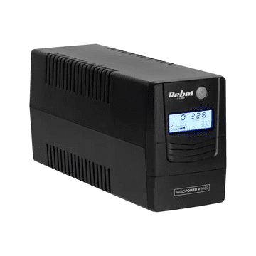 Rebel UPS Rebel NanoPower plus 1000 (offline, 1000VA / 600W, LCD, USB, RJ45)