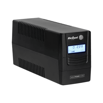 Rebel UPS Rebel Nanopower Plus 650 (offline, 650VA / 360W, LCD, USB, RJ45)