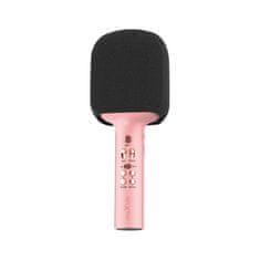 maXlife MXBM-600 Bluetooth Karaoke mikrofon, ružičasta