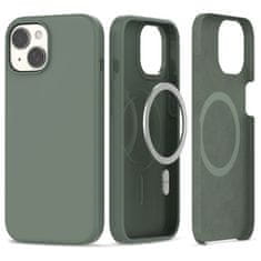 Tech-protect Silicone MagSafe maska za iPhone 15, tamnozeleno