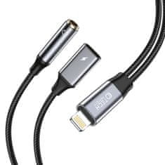 Tech-protect Ultraboost adapter Lightning - 3.5mm jack / lightning, siva