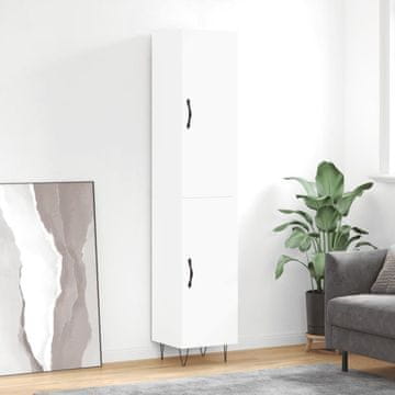 Vidaxl Visoki ormarić bijeli 34,5x34x180 cm materijal na bazi drveta