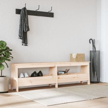 Vidaxl Klupa za hodnik 160x28x45 cm Masivno borovo drvo
