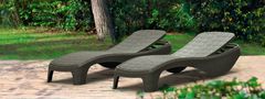 KETER Elegantna Vrtna Ležaljka ATLANTIC - Smeđa, UV Otporna Plastika