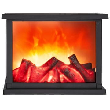 Verkgroup Dekorativni 3D LED električni kamin s imitacijom vatre 25cm USB