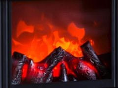 Verkgroup Dekorativni 3D LED električni kamin s imitacijom vatre 25cm USB