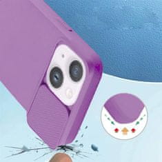 MG Privacy Lens silikonska maska za iPhone 13 Pro Max, ljubičasta