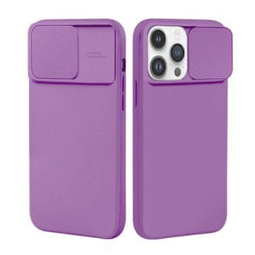 MG Privacy Lens silikonska maska za iPhone 13 Pro Max, ljubičasta