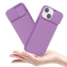 MG Privacy Lens silikonska maska za iPhone 13 Pro Max, ljubičasta
