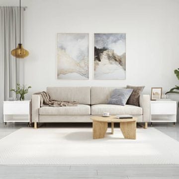 Vidaxl Klub stolići, set od 2, visoki sjaj, bijela, 50x46x50 cm