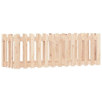 Vidaxl Povišena vrtna gredica 150x30x30 cm od masivne borovine