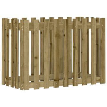 Vidaxl Povišena vrtna gredica 100x50x70 cm impregnirana borovina