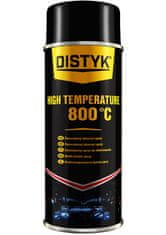 DISTYK High Temperature Spray +800 °C ČRNA – silikonski sprej za zaštitu metala i visoke temperature, 400ml
