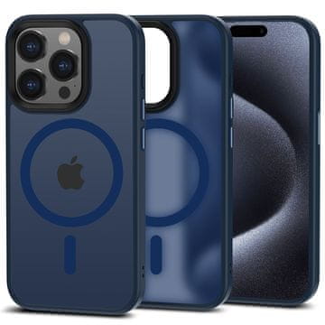 Tech-protect Magmat MagSafe maska za iPhone 15 Pro, tamno plava