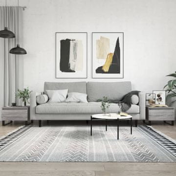 Vidaxl Klub stolići, set od 2, sivi hrast sonoma, 50x46x35 cm