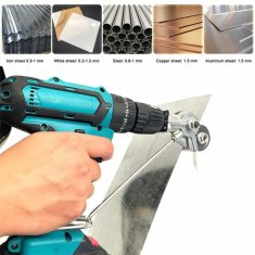 Vixson Nastavak za bušilicu za rezanje lima i metala – rezač lima, aluminija i čelika | METALSLICER